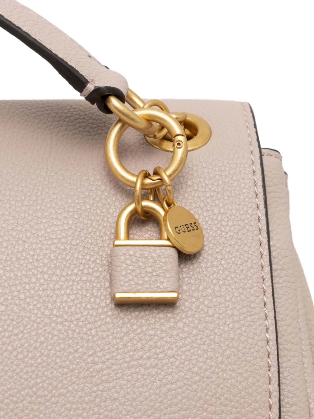Guess Usa Chain Strap Logo Crossbody In Neutral