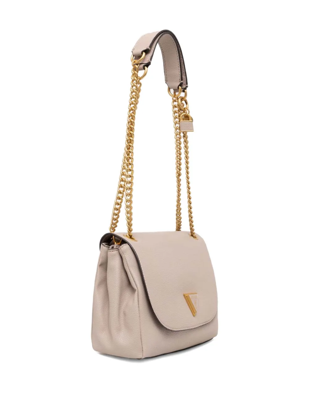 Guess Usa Chain Strap Logo Crossbody In Neutral