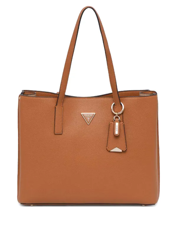 Brown New Guess Bags GUESS USA Monogram-pattern Tote Bag Brown