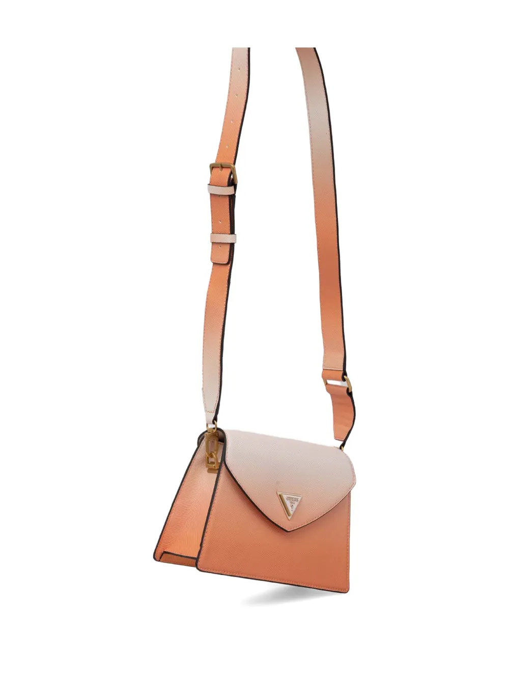Guess Usa Gradient-effect Crossbody Bag In 橘色
