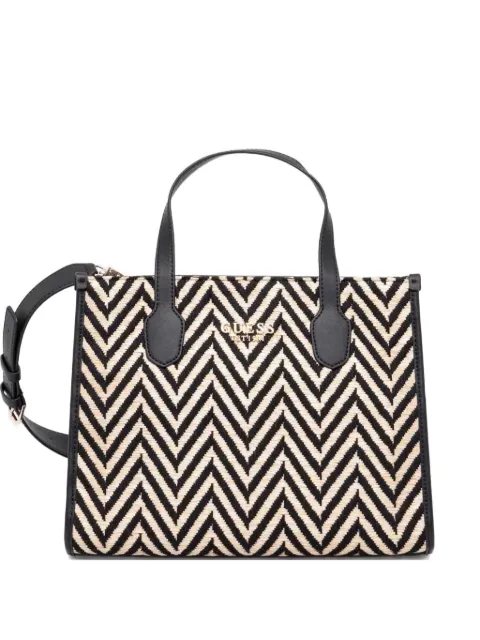 GUESS USA Silvana chevron-patterned tote bag