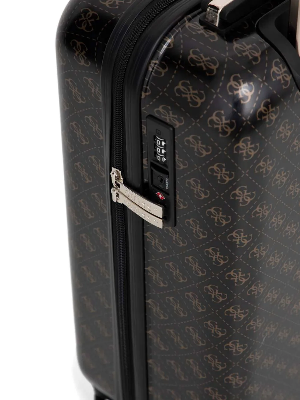 Guess Usa Jesco Trolley Suitcase In 褐色