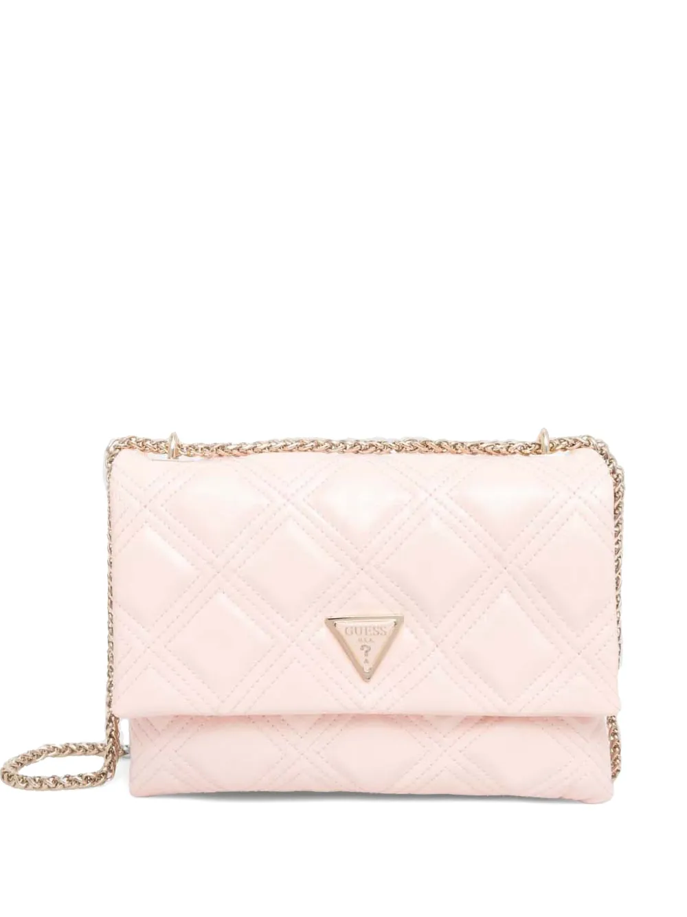 GUESS USA logo-plaque shoulder bag | Pink | Image 1