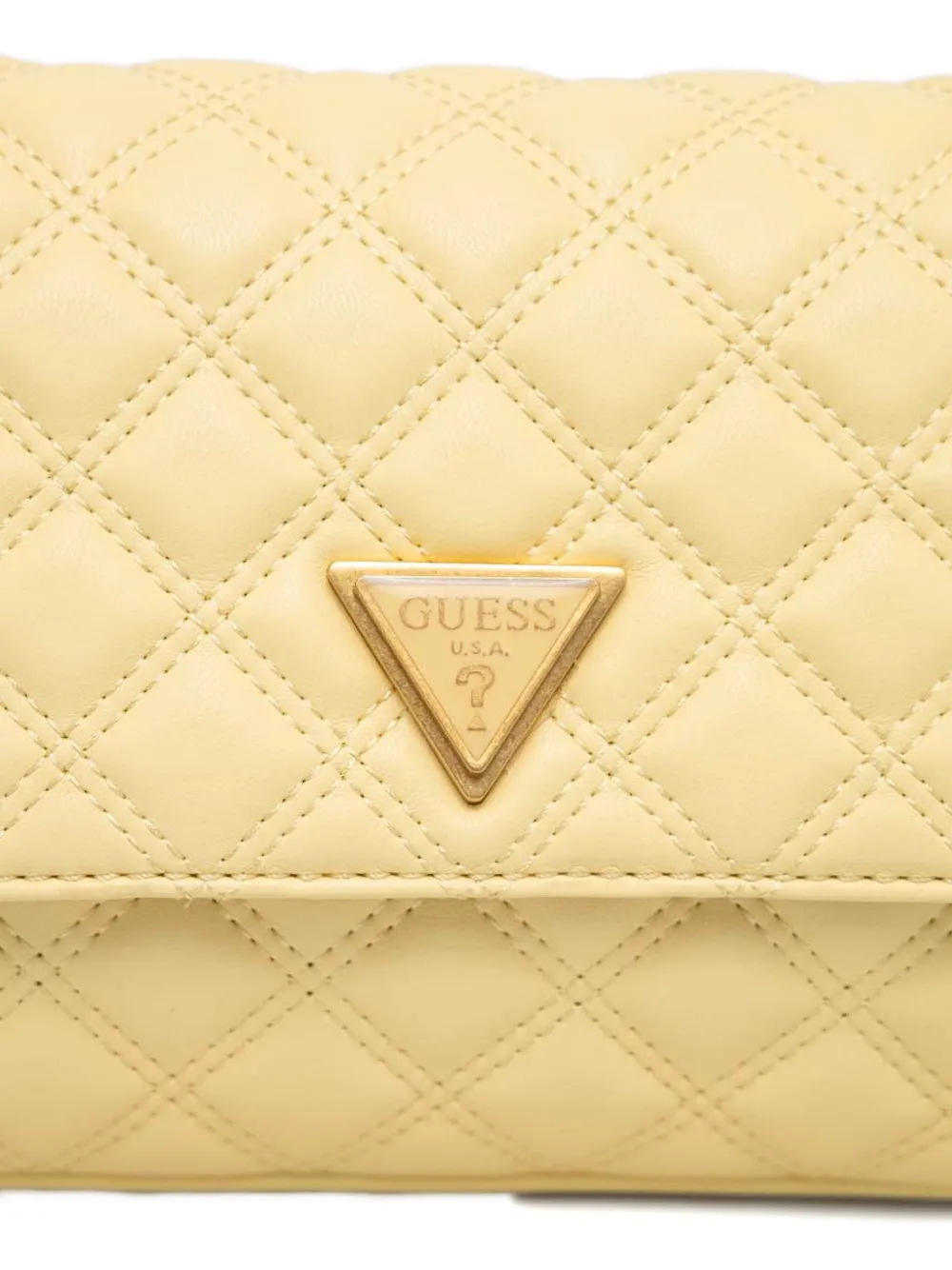 GUESS USA Gewatteerde crossbodytas Geel