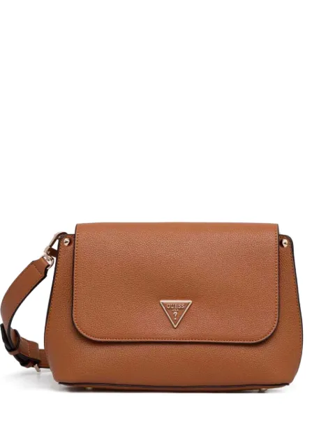 GUESS USA Meridian logo-plaque leather cross body bag