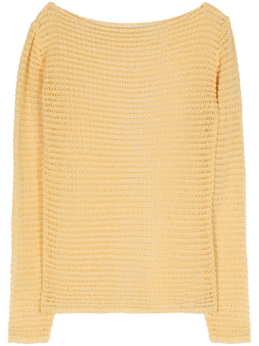 Paloma Wool Taxi Open-knit Jumper In Yellow