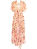 Mes Demoiselles abstract-print dress - Pink