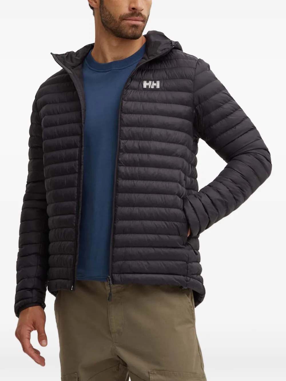 Helly Hansen hooded padded jacket | Black | Image 1