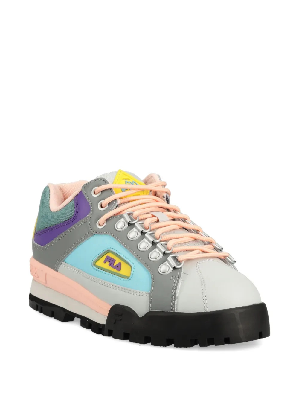 Fila Logo Lace-up Trainers In Multi