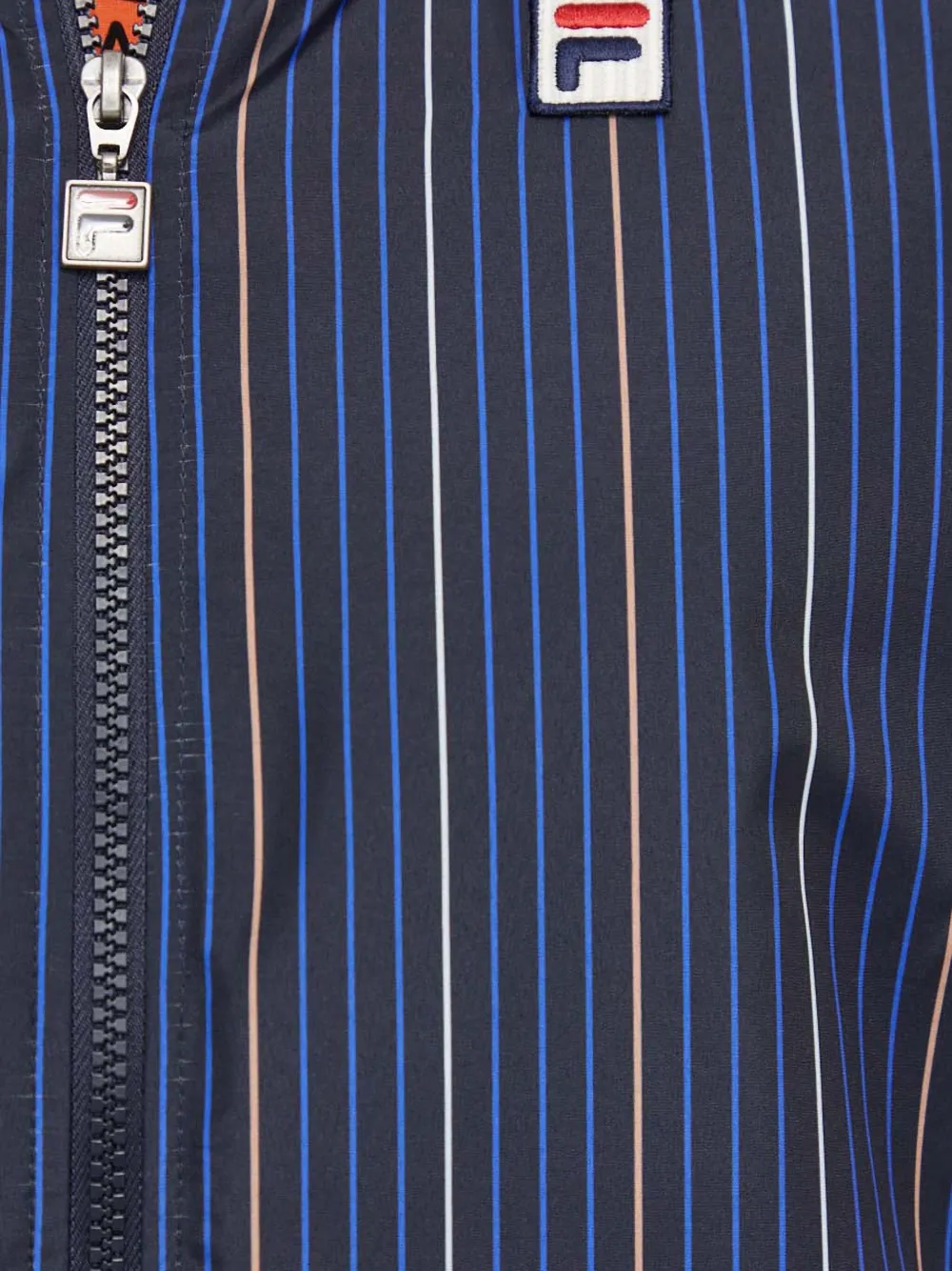 Fila Gestreept jack met logo Blauw