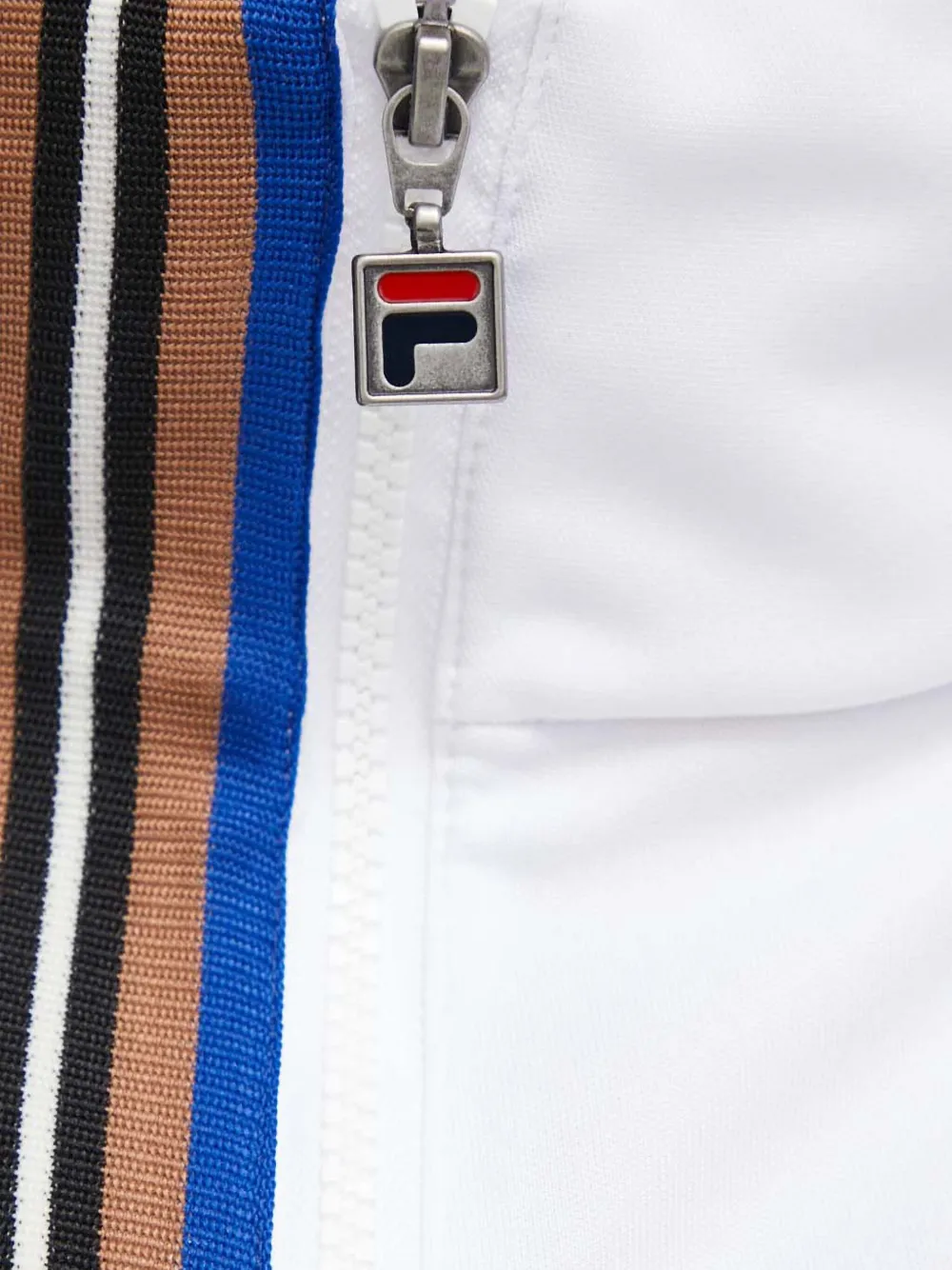 Fila Gestreepte top met rits Wit