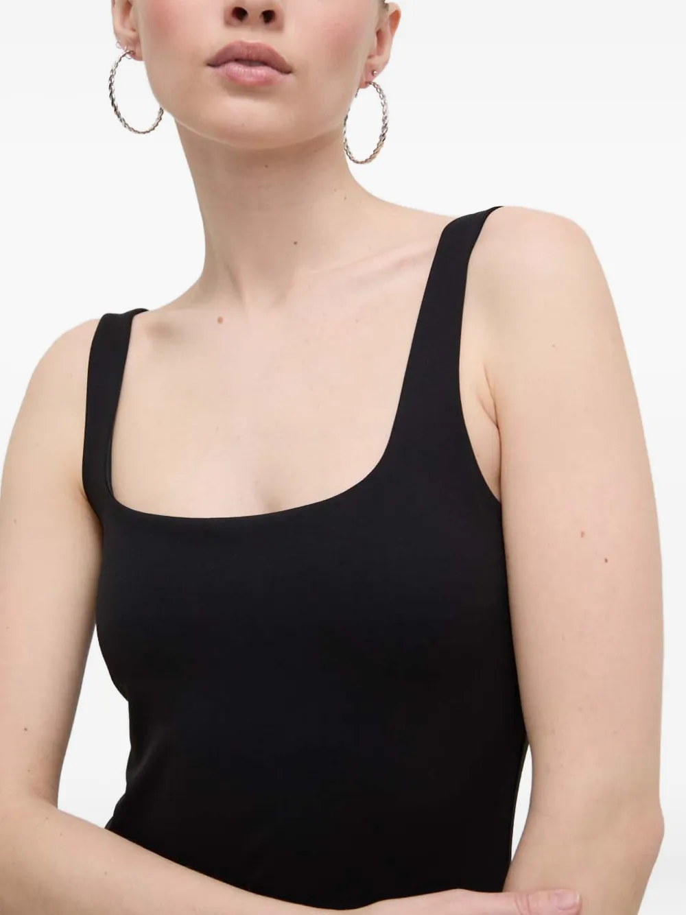 GUESS USA Jurk met vierkante hals Zwart