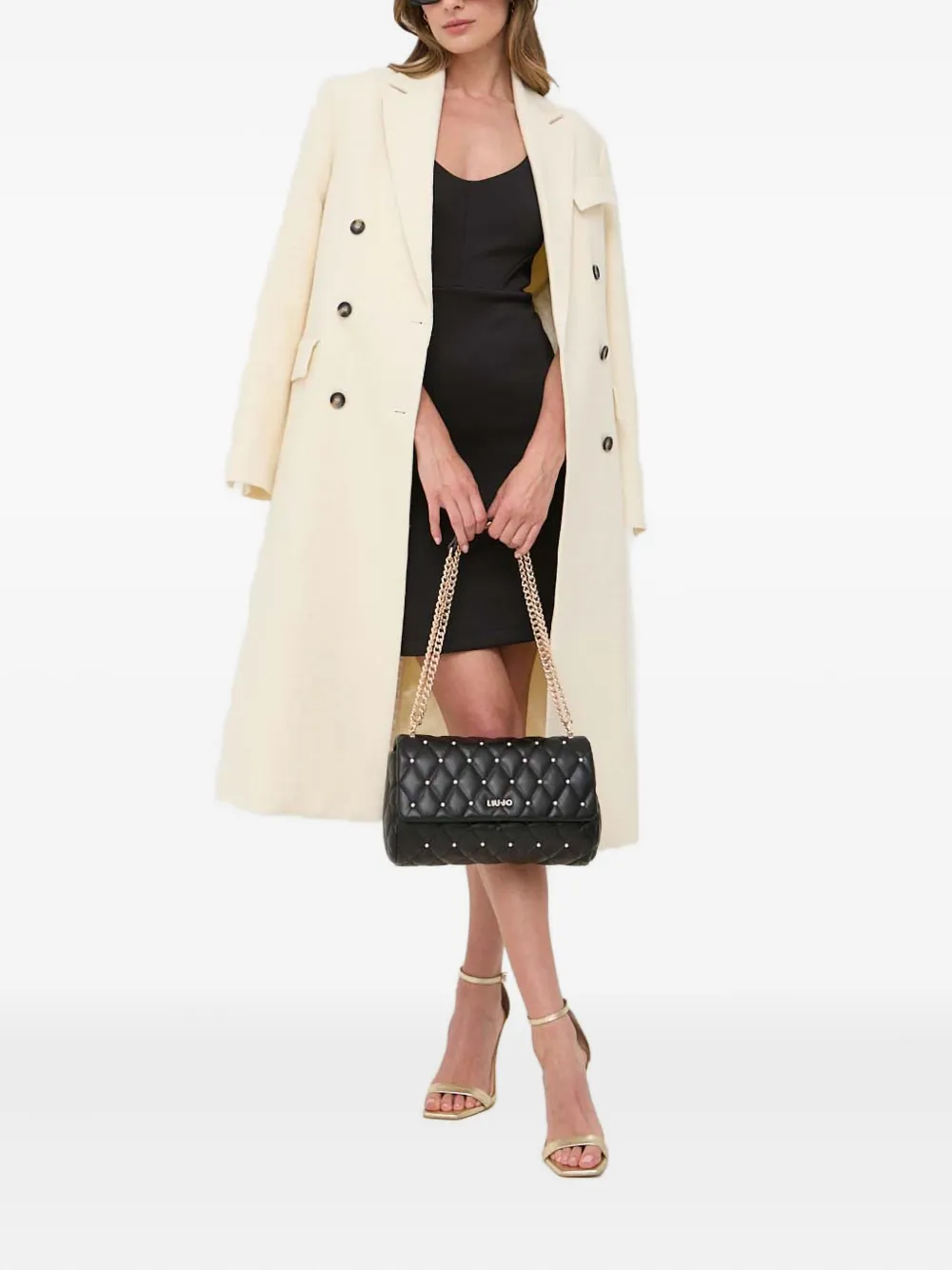 Guess Usa Panelled Dress In Black