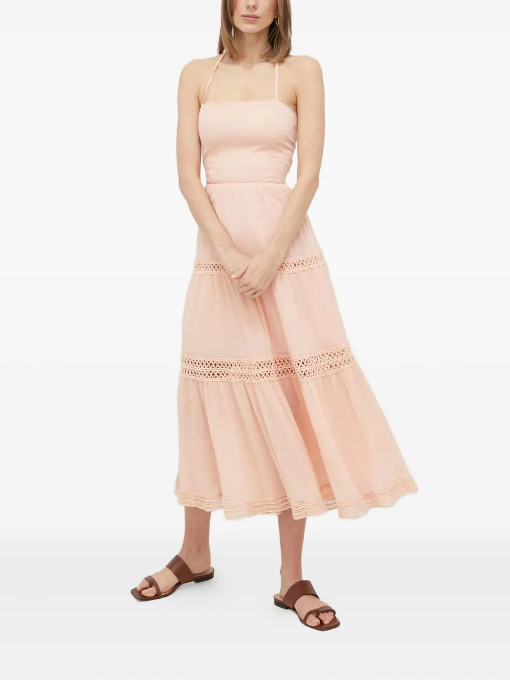 GUESS USA Jurk met kanten afwerking - Roze