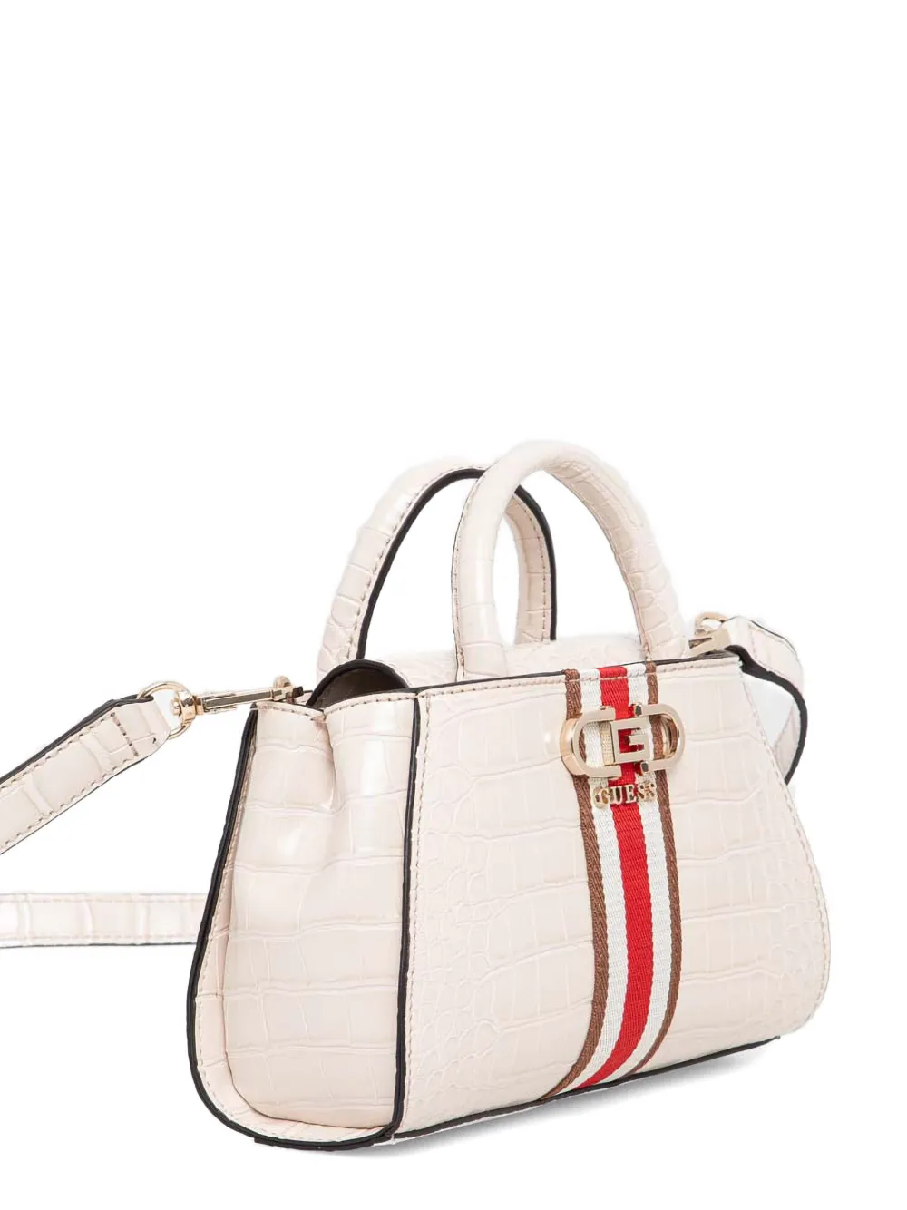 GUESS USA Shopper met logoplakkaat - Beige