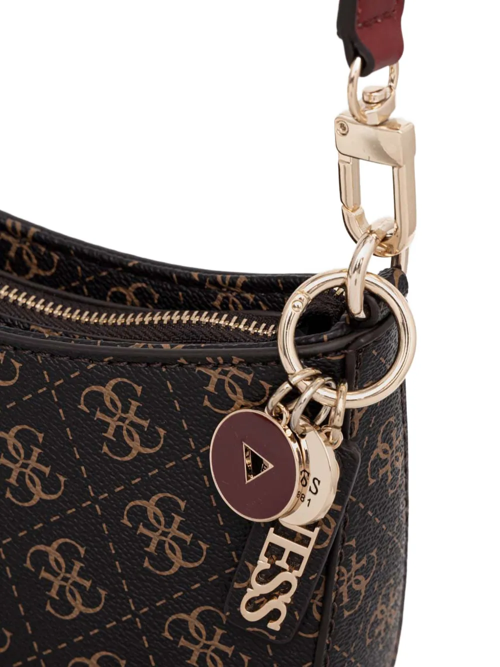 GUESS USA Noelle schoudertas Bruin