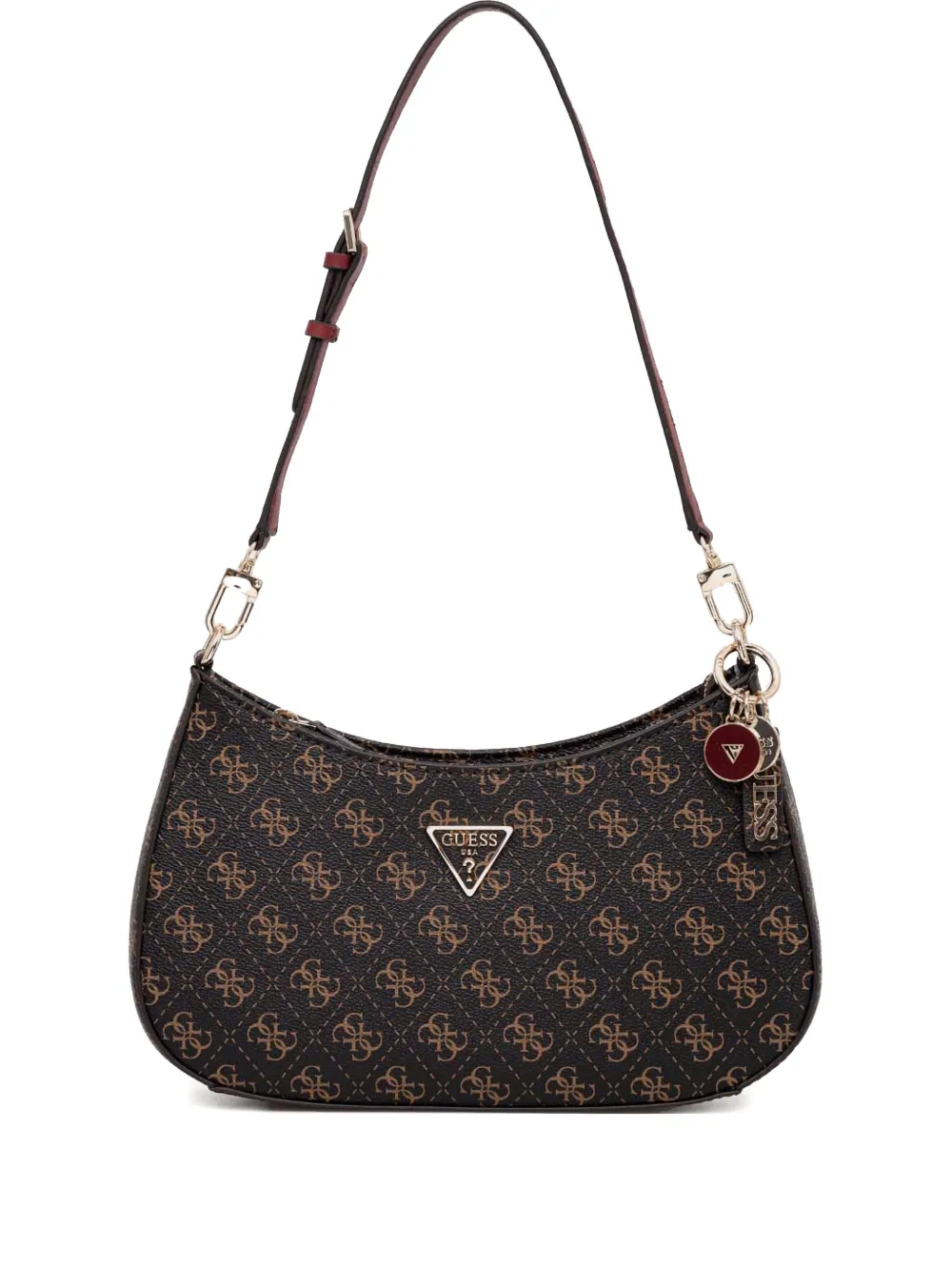 GUESS USA Noelle schoudertas Bruin