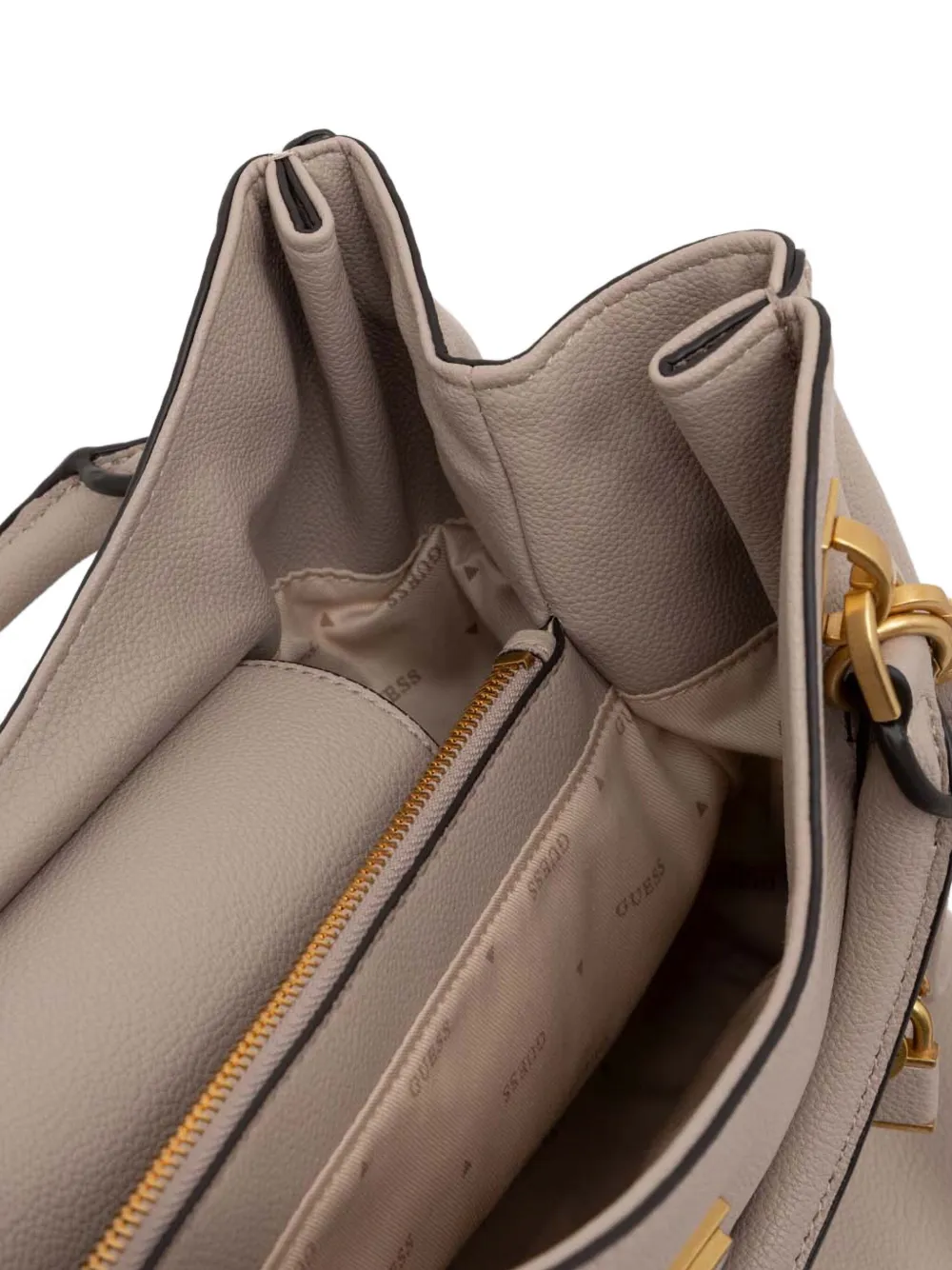 Guess Usa Padlock Detail Tote Bag In Gold