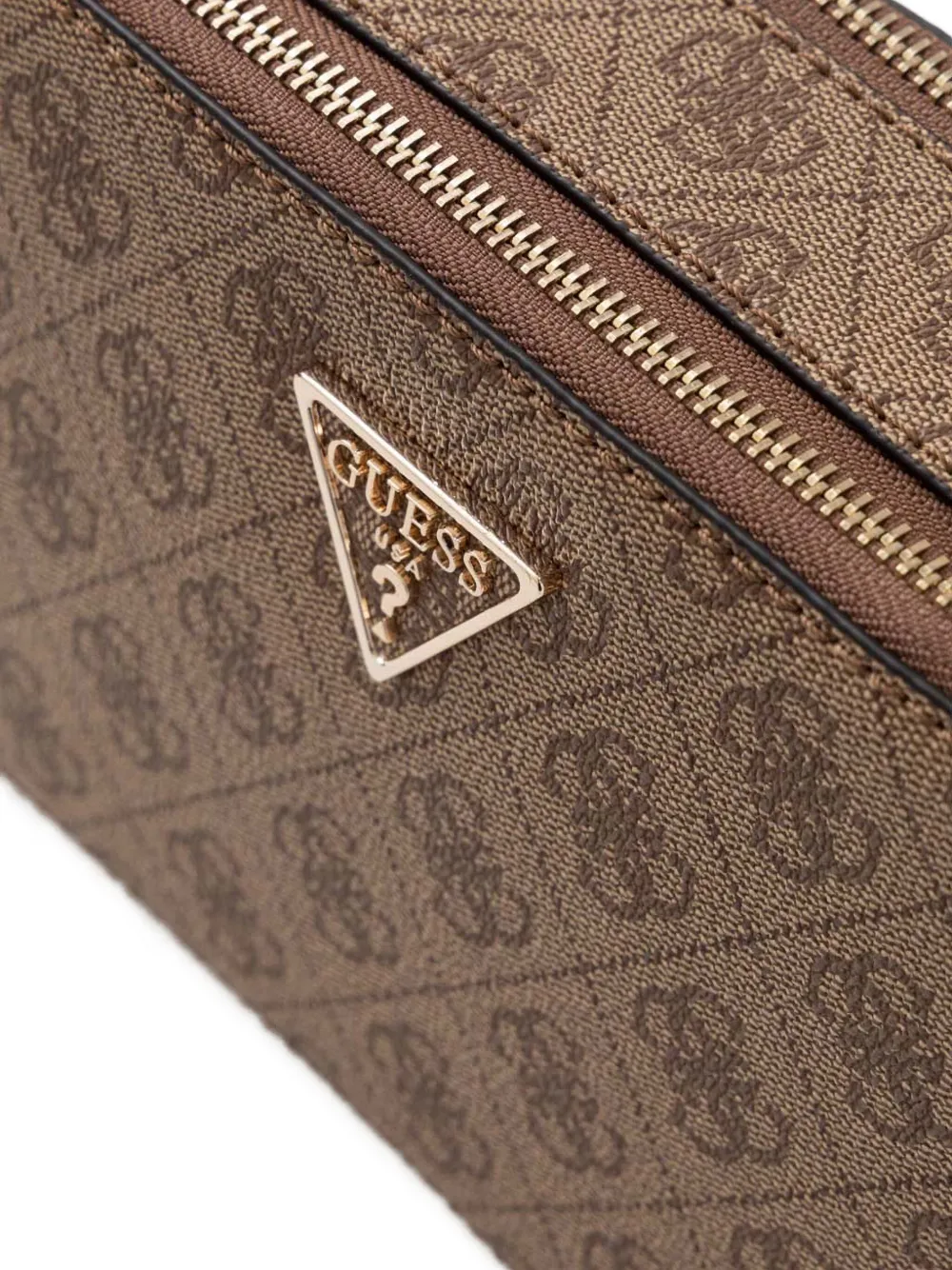 Guess Usa Noelle Satchel Bag In Brown