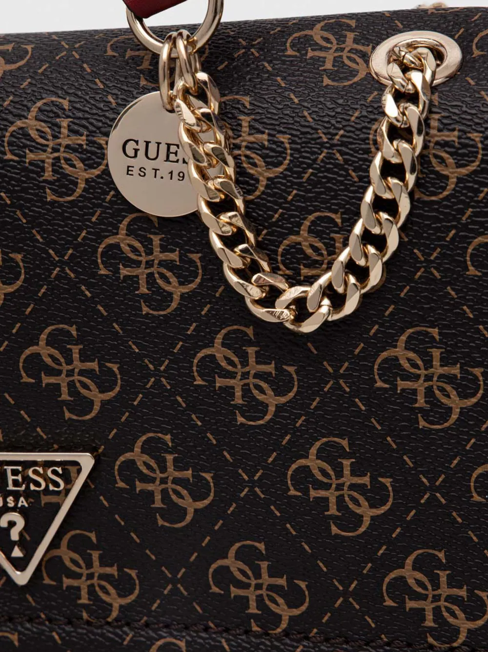 GUESS USA Noelle crossbodytas Bruin