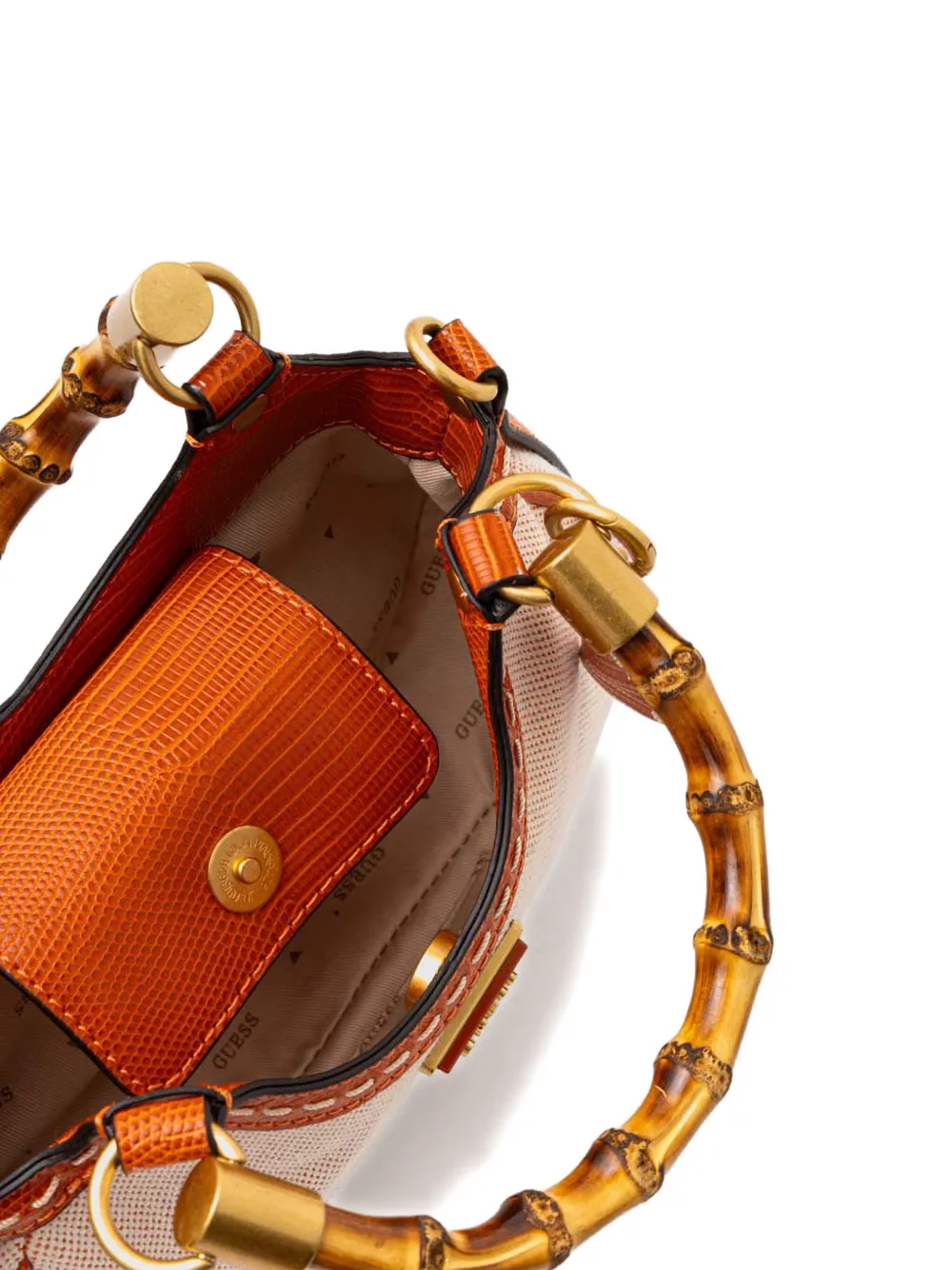 GUESS USA Heuptas met logoplakkaat Oranje