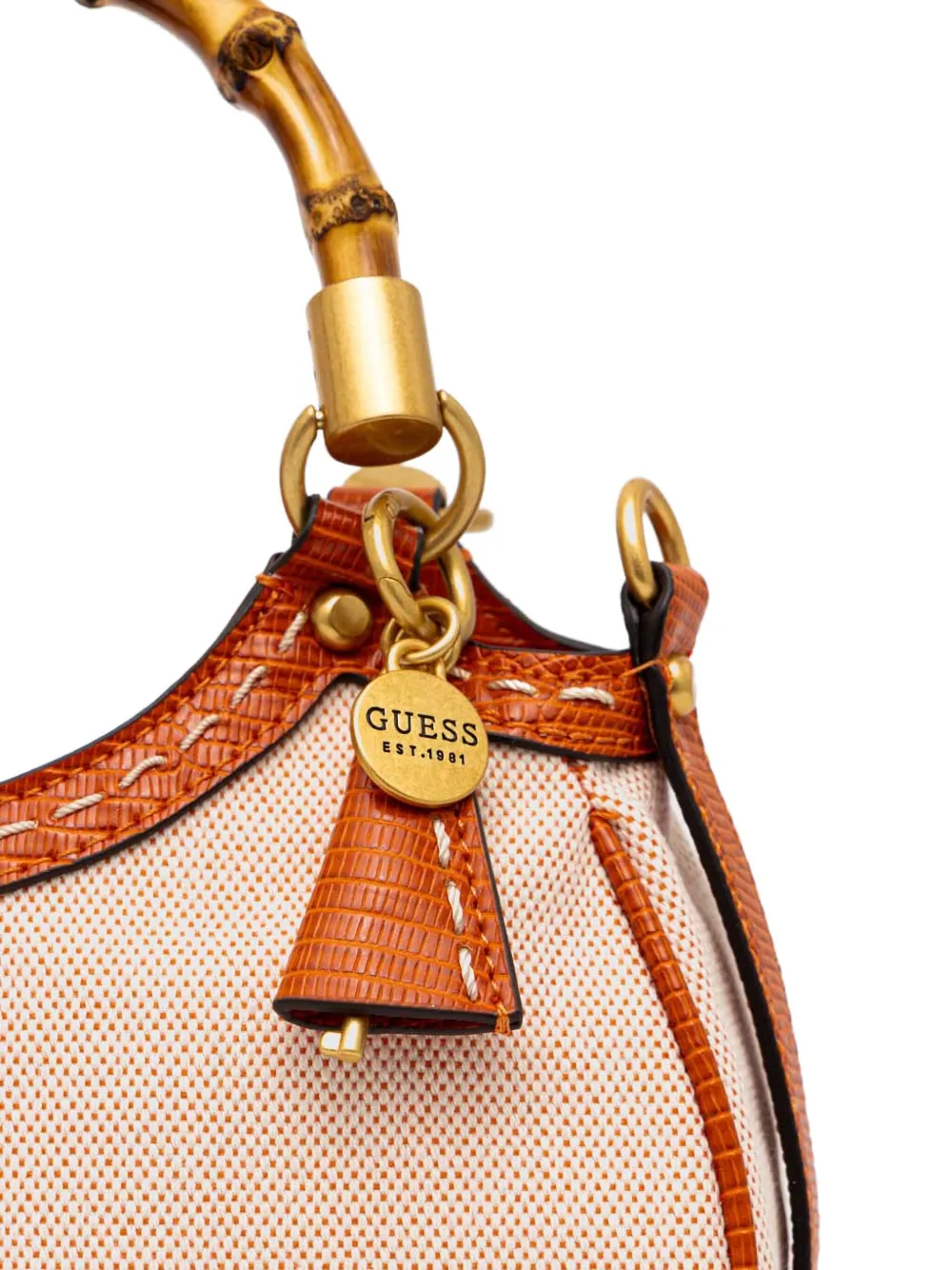 GUESS USA Heuptas met logoplakkaat Oranje