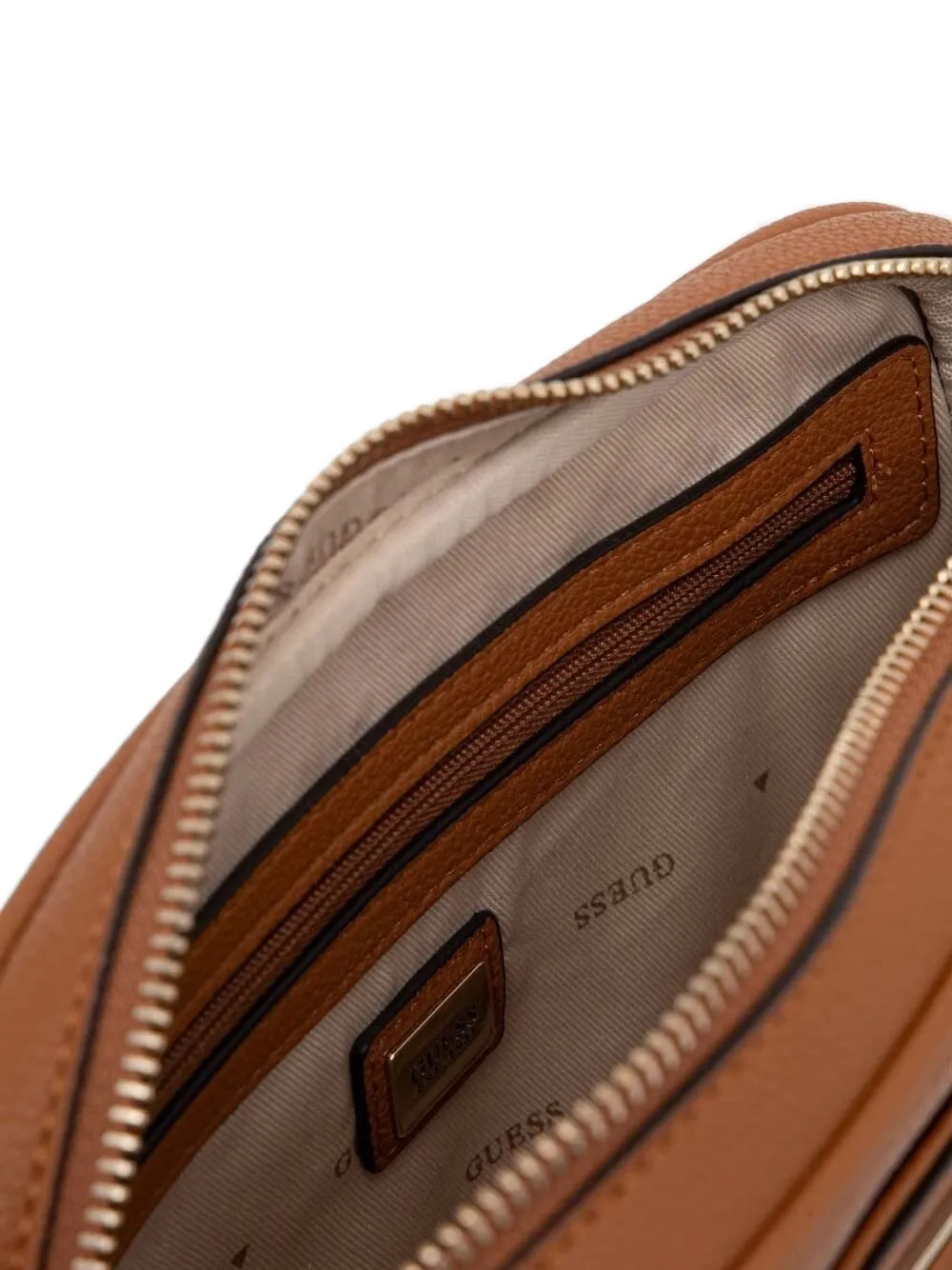 GUESS USA Crossbodytas met logoplakkaat Bruin
