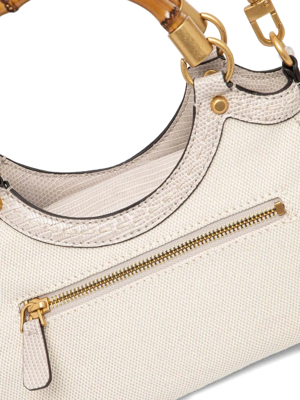 GUESS USA Shopper met logoplakkaat Beige