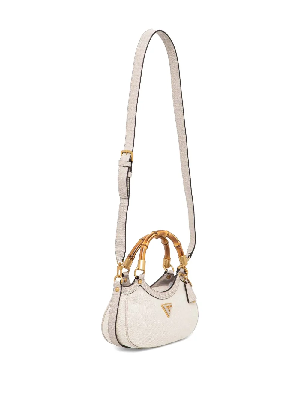 GUESS USA Shopper met logoplakkaat - Beige