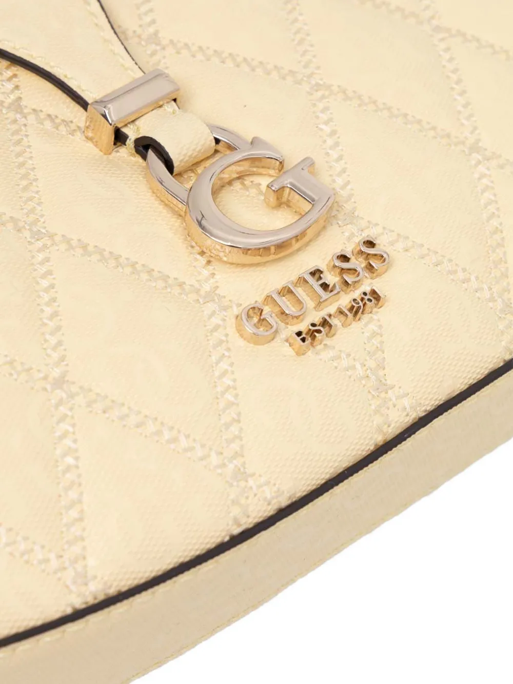 GUESS USA Crossbodytas met logoplakkaat Geel