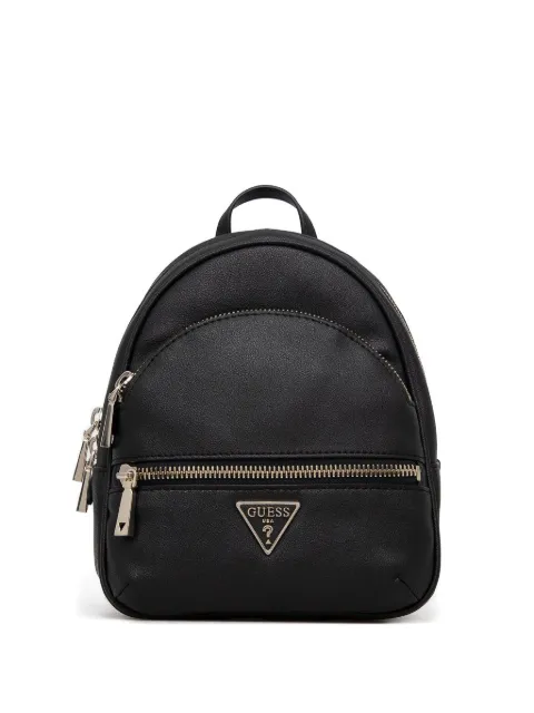 GUESS USA logo-plaque faux-leather backpack