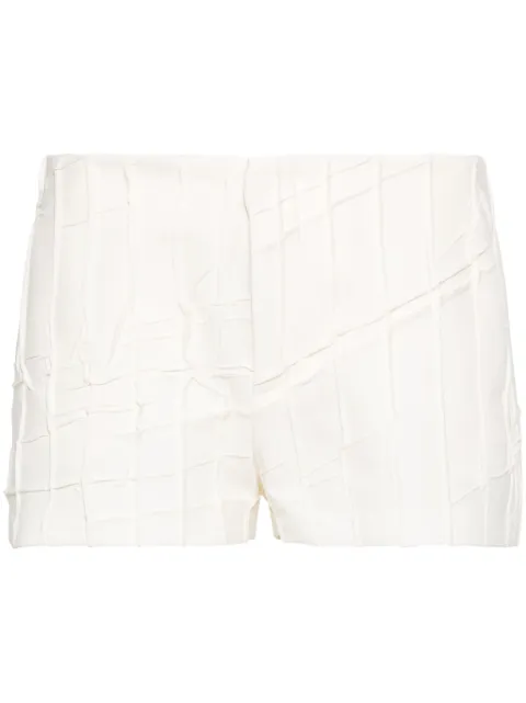 Blumarine pleat-detail shorts