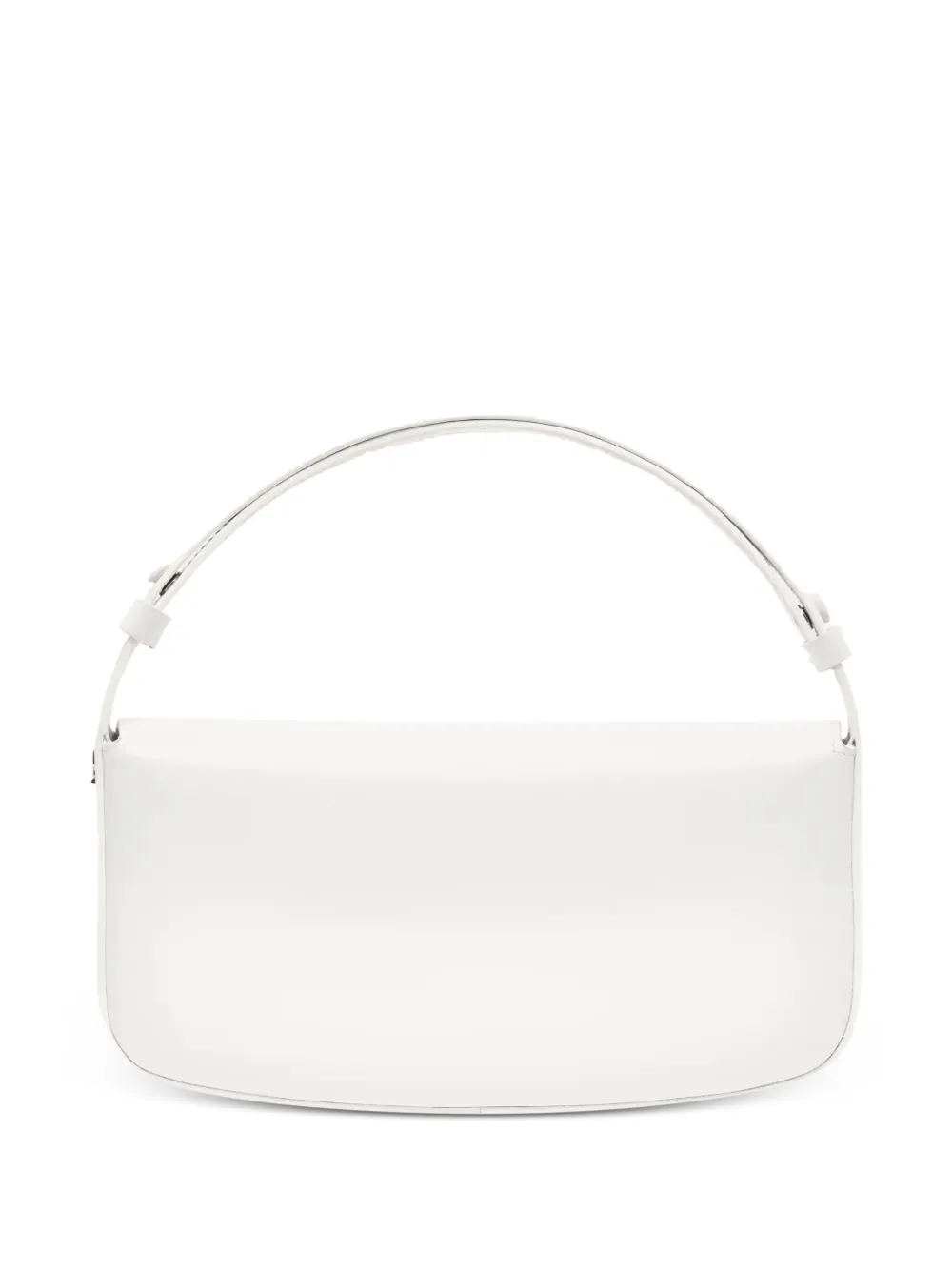Courrèges Schoudertas met gewelfde omslag Wit