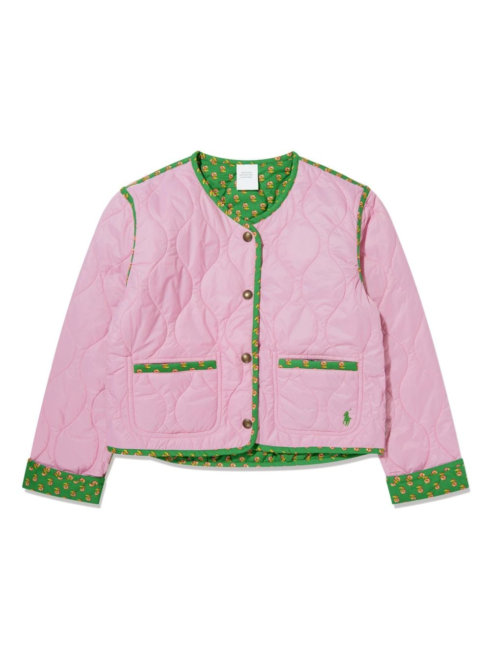 Shop Ralph Lauren Reversible Quilted Jacket In Pink