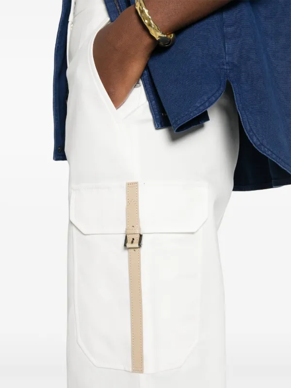 Max Mara Edda high-waist wide-leg Trousers | White | FARFETCH NZ
