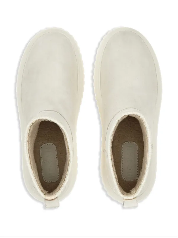 Hogan Basso logo-print Boots | Neutrals | FARFETCH JO