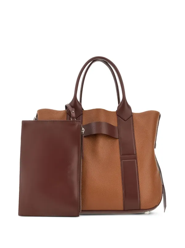 Hogan medium H Bag tote bag women Leather One Size Brown