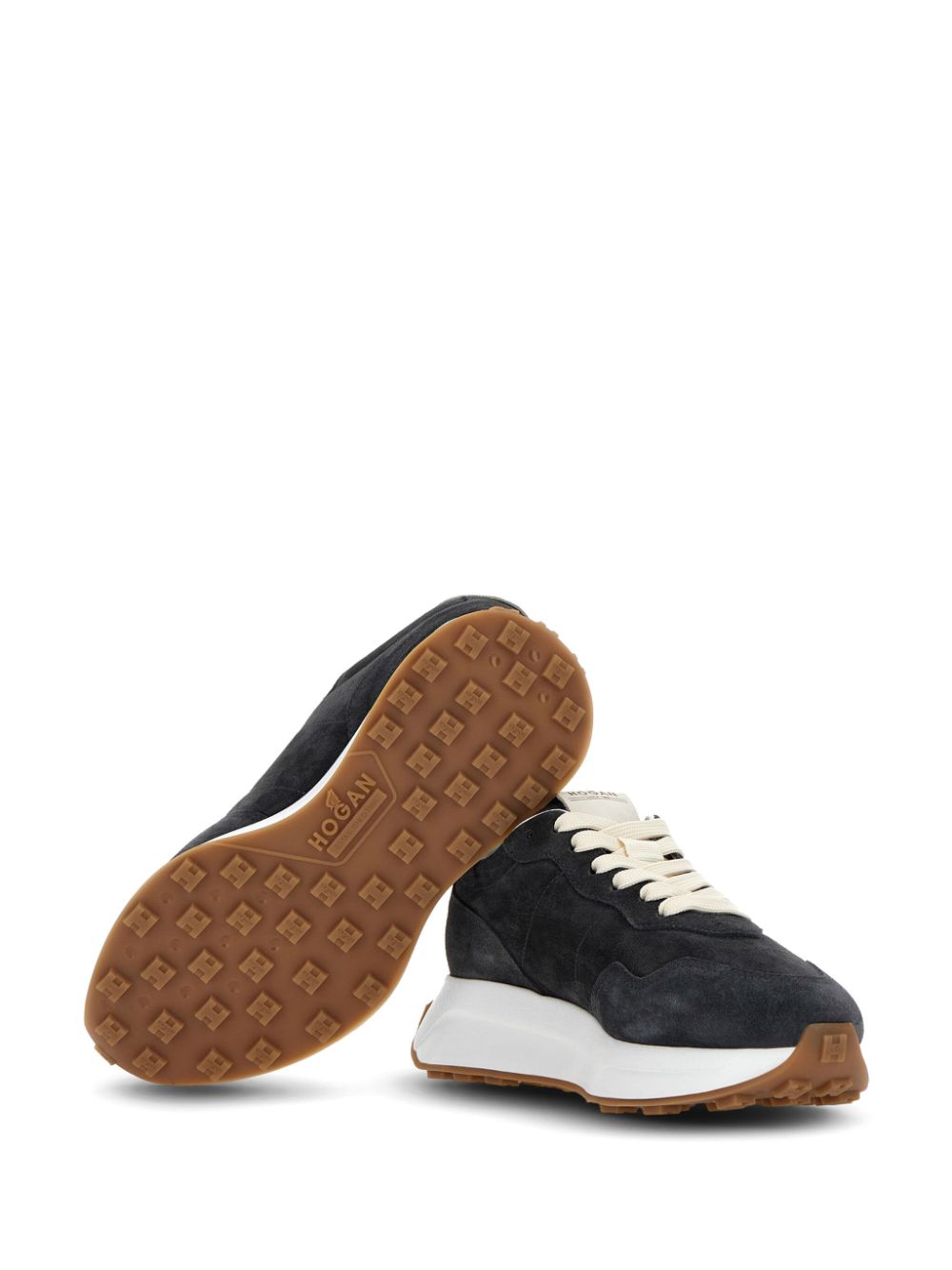 Shop Hogan H641 Sneakers In Black