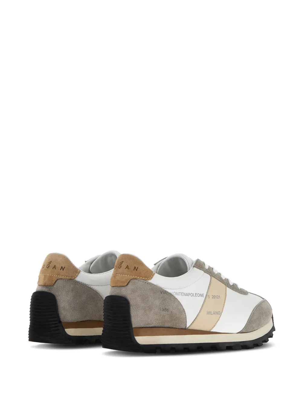 Hogan H671 panelled leather sneakers White