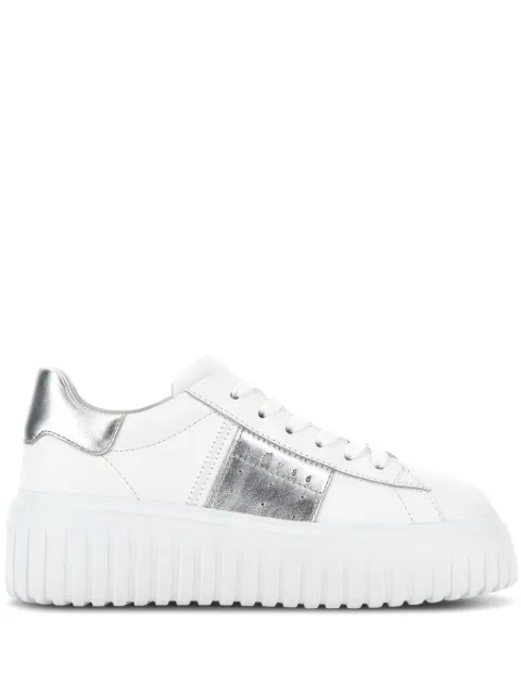 Hogan H-Stripes lace-up leather sneakers 