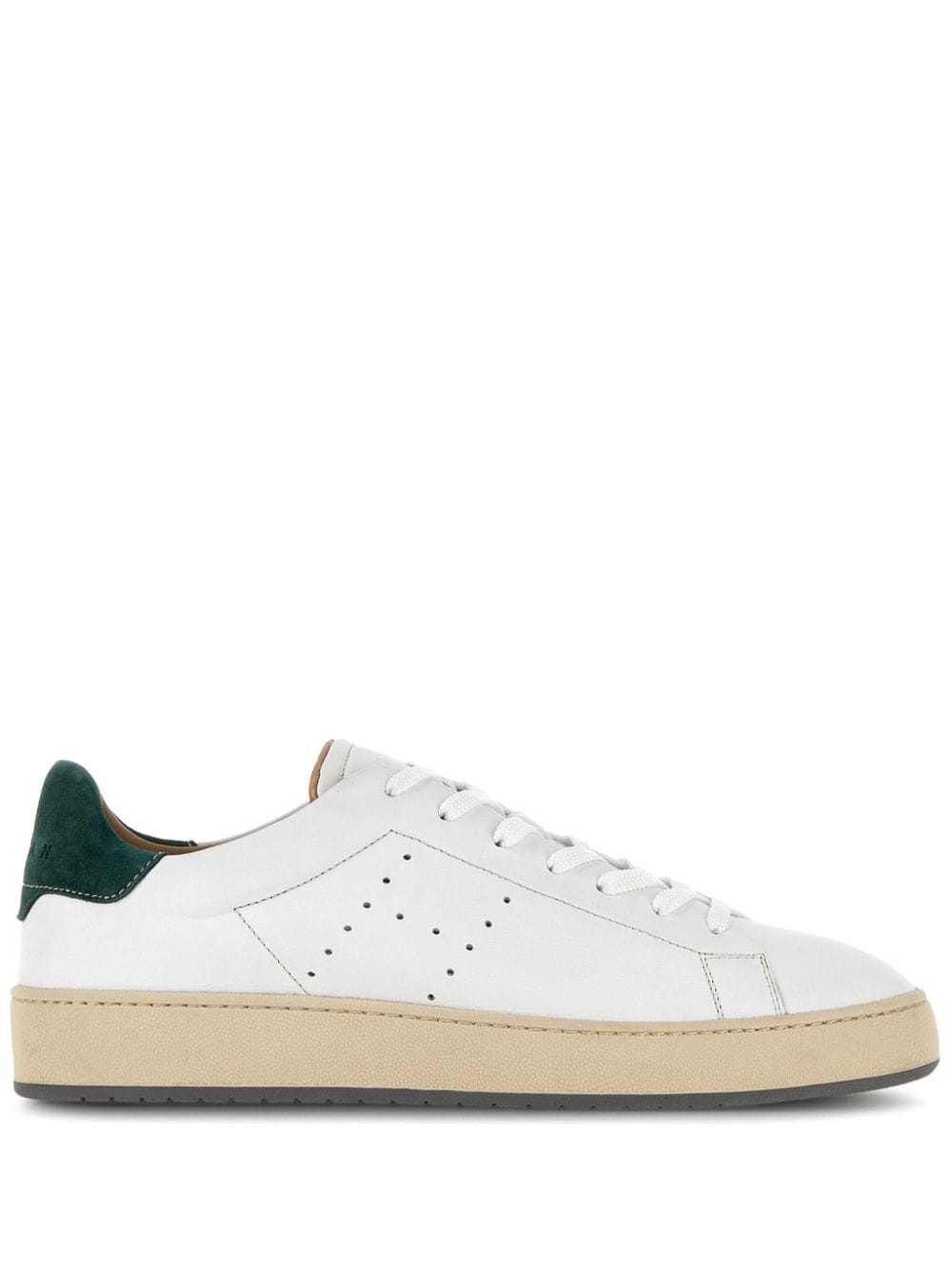 H672 leather low-top sneakers