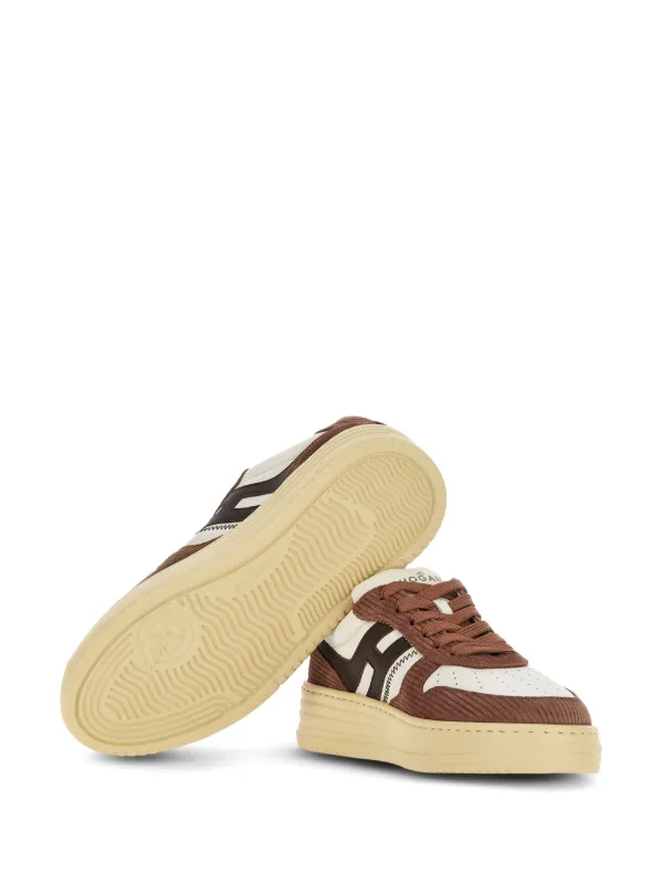 Hogan レザースニーカー | ブラウン | FARFETCH JP