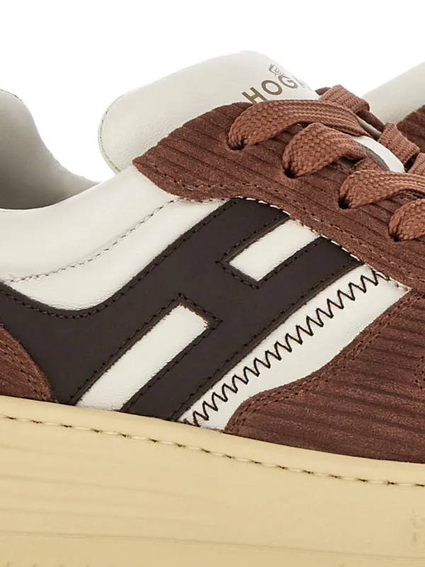 Hogan レザースニーカー | ブラウン | FARFETCH JP