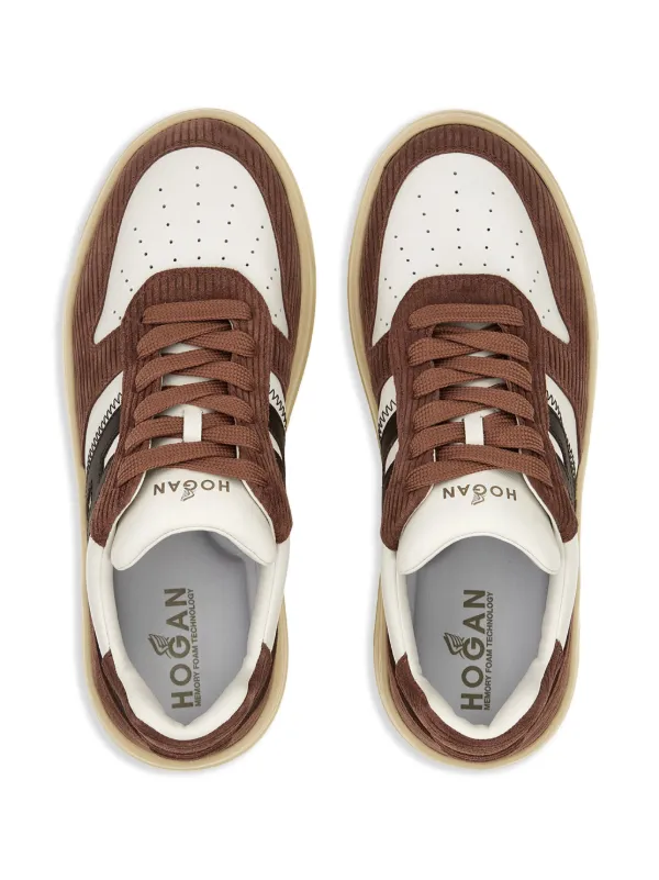 Hogan レザースニーカー | ブラウン | FARFETCH JP