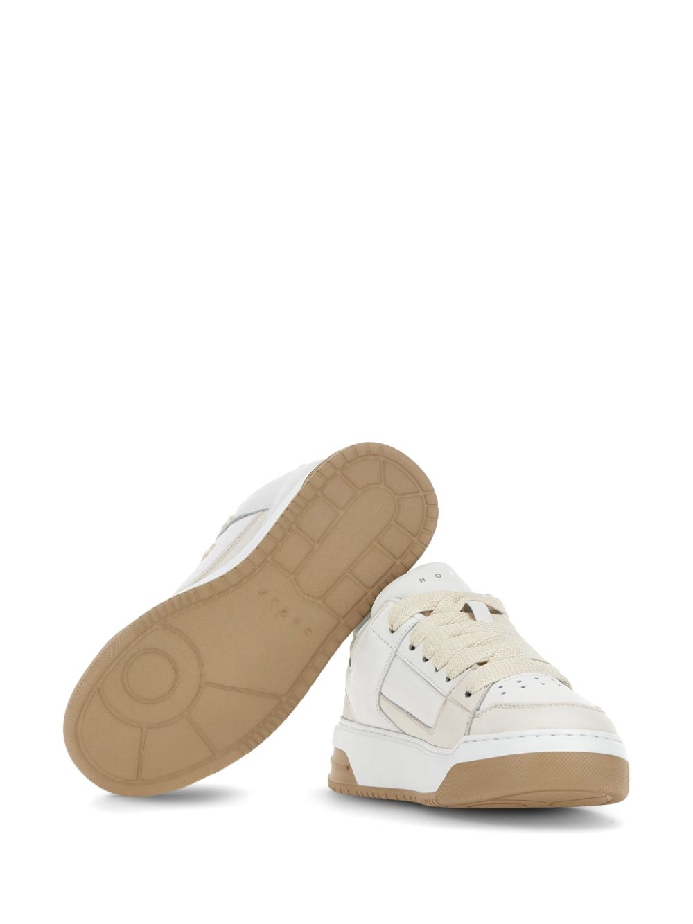 Hogan H667 leren sneakers Beige