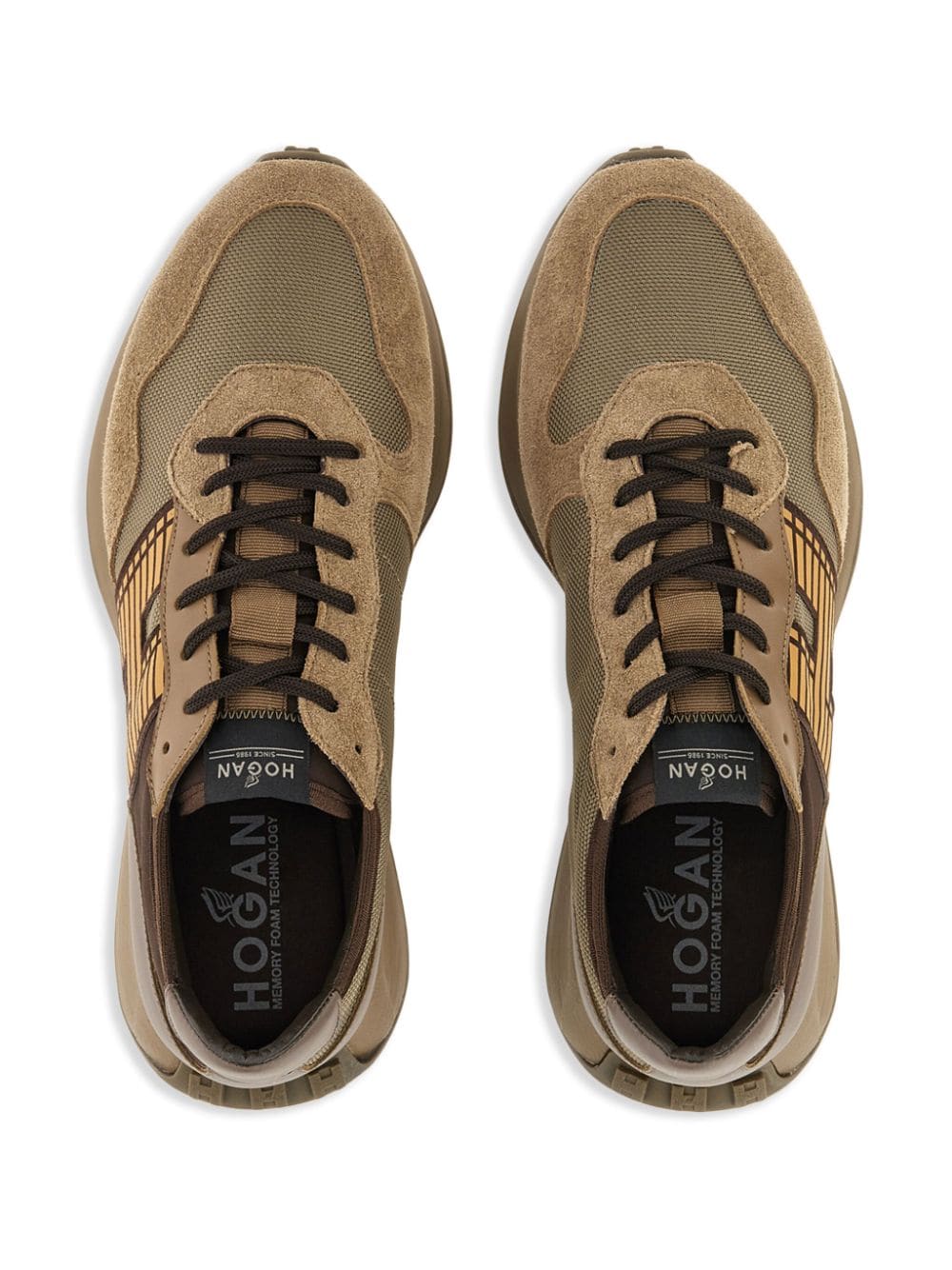 Shop Hogan H601 Low-top Sneakers In Neutrals