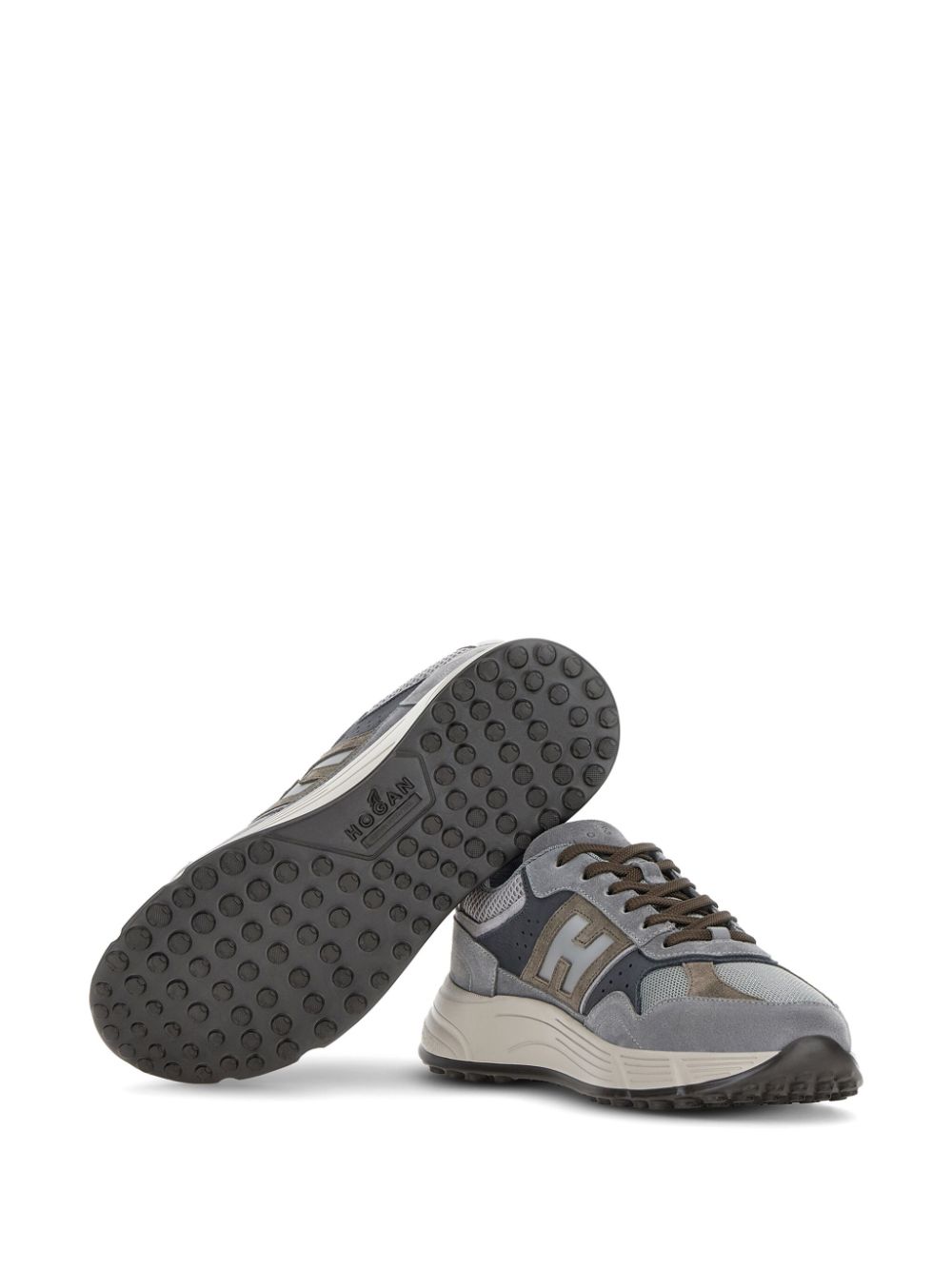 Shop Hogan Hyperlight Low-top Sneakers In Grau