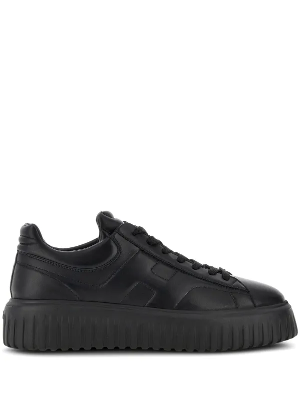 Hogan Hストライプ レザースニーカー | ブラック | FARFETCH JP