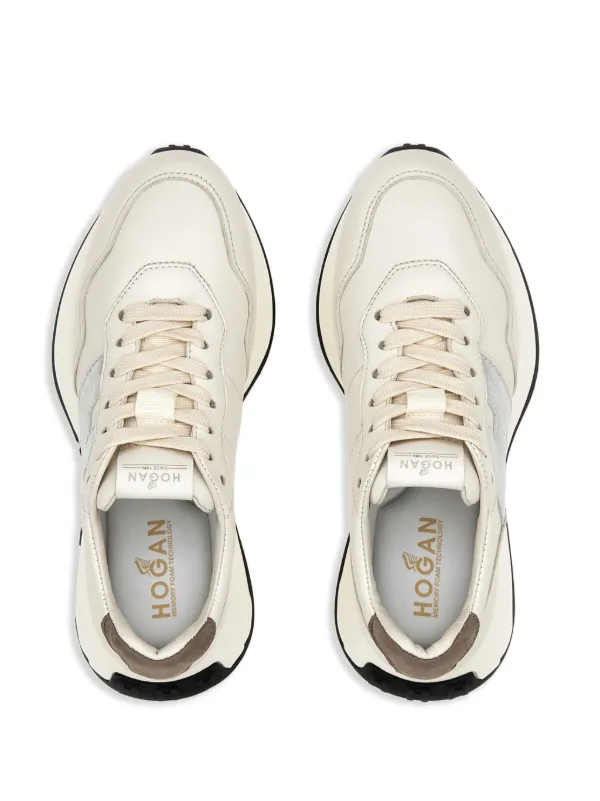【送料&関税込】Hogan H641 Lace-up Sneakers Sneakers Hogan H641 WHITE, BROWN for Woman