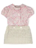 La Stupenderia floral gingham skirt set - Green